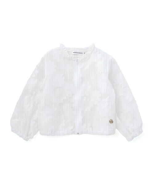 BeBe Petits Pois Vert / ベベ プチ ポワ ヴェール ブルゾン | 【店舗限定】花柄シアーライトブルゾン(95〜160cm) | 詳細1