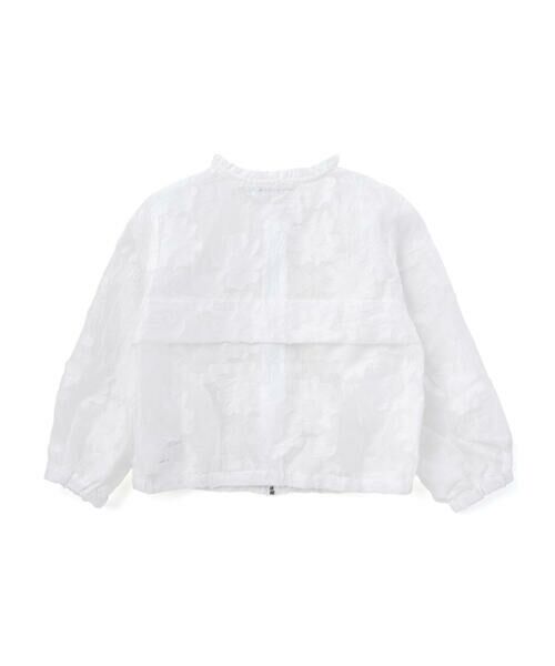 BeBe Petits Pois Vert / ベベ プチ ポワ ヴェール ブルゾン | 【店舗限定】花柄シアーライトブルゾン(95〜160cm) | 詳細2