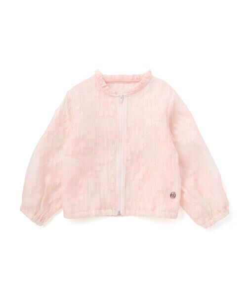 BeBe Petits Pois Vert / ベベ プチ ポワ ヴェール ブルゾン | 【店舗限定】花柄シアーライトブルゾン(95〜160cm) | 詳細7