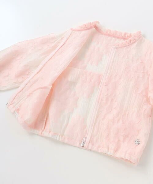 BeBe Petits Pois Vert / ベベ プチ ポワ ヴェール ブルゾン | 【店舗限定】花柄シアーライトブルゾン(95〜160cm) | 詳細10