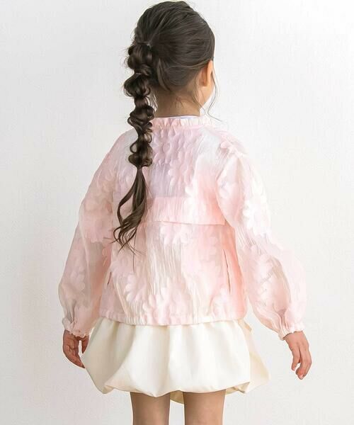 BeBe Petits Pois Vert / ベベ プチ ポワ ヴェール ブルゾン | 【店舗限定】花柄シアーライトブルゾン(95〜160cm) | 詳細6