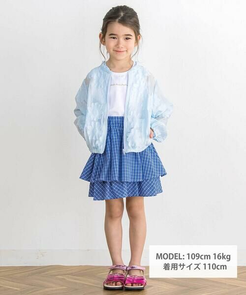 BeBe Petits Pois Vert / ベベ プチ ポワ ヴェール ブルゾン | 【店舗限定】花柄シアーライトブルゾン(95〜160cm) | 詳細15