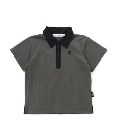 BeBe Petits Pois Vert / ベベ プチ ポワ ヴェール ポロシャツ | 【店舗限定】立体ワンポイントプリント 半袖天竺ポロシャツ(95〜150cm)
