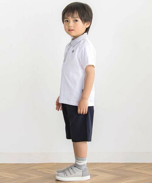 BeBe Petits Pois Vert / ベベ プチ ポワ ヴェール ポロシャツ | 【店舗限定】立体ワンポイントプリント 半袖天竺ポロシャツ(95〜150cm) | 詳細3