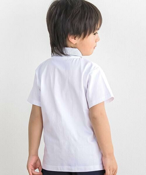BeBe Petits Pois Vert / ベベ プチ ポワ ヴェール ポロシャツ | 【店舗限定】立体ワンポイントプリント 半袖天竺ポロシャツ(95〜150cm) | 詳細4