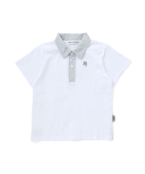 BeBe Petits Pois Vert / ベベ プチ ポワ ヴェール ポロシャツ | 【店舗限定】立体ワンポイントプリント 半袖天竺ポロシャツ(95〜150cm) | 詳細5