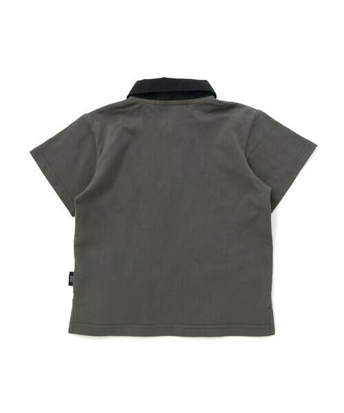 BeBe Petits Pois Vert / ベベ プチ ポワ ヴェール ポロシャツ | 【店舗限定】立体ワンポイントプリント 半袖天竺ポロシャツ(95〜150cm) | 詳細9