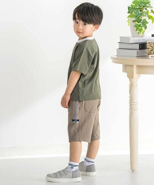 BeBe Petits Pois Vert / ベベ プチ ポワ ヴェール ショート・ハーフ・半端丈パンツ | 【店舗限定】サイドラインベーシック ハーフパンツ(95〜160cm) | 詳細8