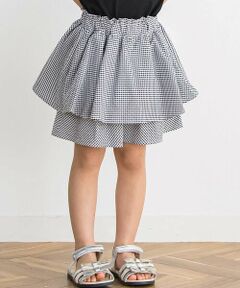 BeBe Petits Pois Vert / ベベ プチ ポワ ヴェール ショート・ハーフ・半端丈パンツ | 【店舗限定】チェックキュロットパンツ(95~150cm)