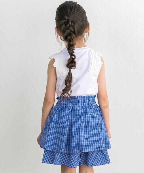 BeBe Petits Pois Vert / ベベ プチ ポワ ヴェール ショート・ハーフ・半端丈パンツ | 【店舗限定】チェックキュロットパンツ(95~150cm) | 詳細14
