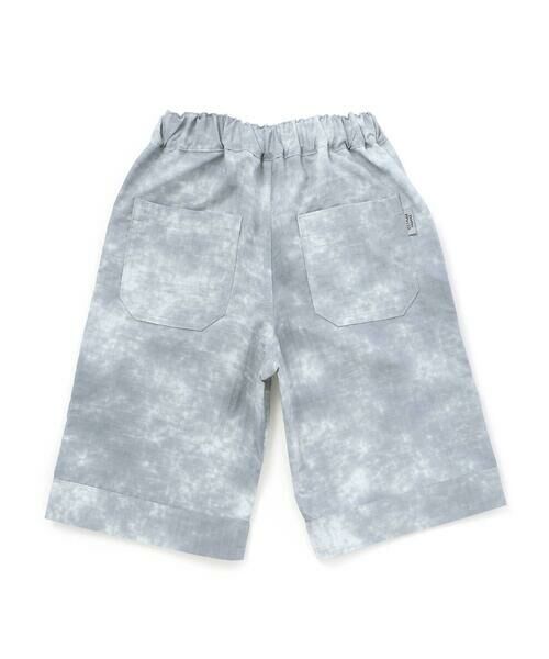 BeBe Petits Pois Vert / ベベ プチ ポワ ヴェール ショート・ハーフ・半端丈パンツ | 【店舗限定】タイダイ無地タフタ切り替えショートパンツ(100~150cm) | 詳細16