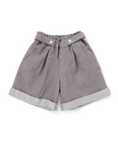 BeBe Petits Pois Vert / ベベ プチ ポワ ヴェール ショート・ハーフ・半端丈パンツ | 【店舗限定】裾折り返しデニムショートパンツ(95~160cm)