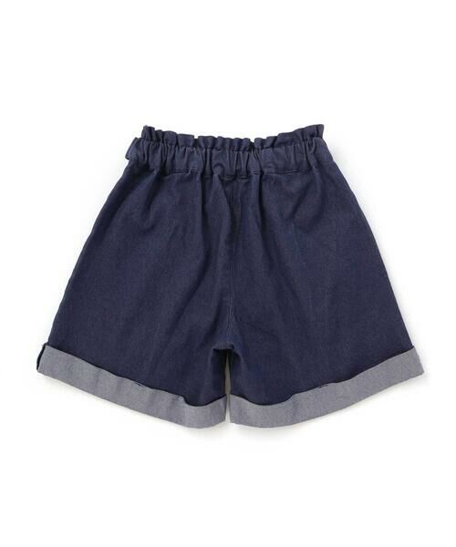 BeBe Petits Pois Vert / ベベ プチ ポワ ヴェール ショート・ハーフ・半端丈パンツ | 【店舗限定】裾折り返しデニムショートパンツ(95~160cm) | 詳細5