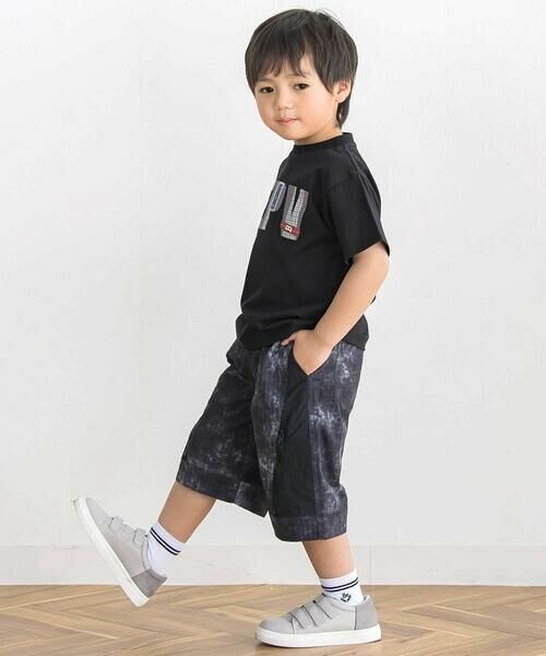 BeBe Petits Pois Vert / ベベ プチ ポワ ヴェール Tシャツ | 【店舗限定】グラフィックチェックロゴ 半袖Tシャツ(100〜150cm) | 詳細3