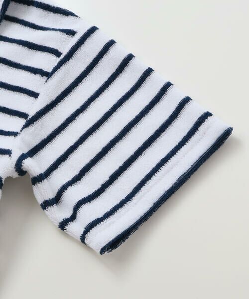 BeBe Petits Pois Vert / ベベ プチ ポワ ヴェール Tシャツ | 【店舗限定】ボーダーデザイン パイルポロシャツ(100〜150cm) | 詳細8