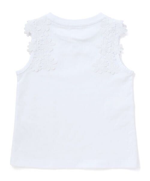 BeBe Petits Pois Vert / ベベ プチ ポワ ヴェール Tシャツ | 【店舗限定】フラワーレース ノースリーブトップス(100〜160cm) | 詳細6
