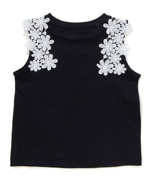 BeBe Petits Pois Vert / ベベ プチ ポワ ヴェール Tシャツ | 【店舗限定】フラワーレース ノースリーブトップス(100〜160cm) | 詳細18