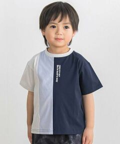 BeBe Petits Pois Vert / ベベ プチ ポワ ヴェール Tシャツ | 【店舗限定】配色切り替え天竺Tシャツ(95~160cm)