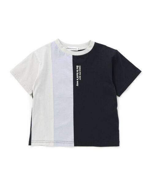 BeBe Petits Pois Vert / ベベ プチ ポワ ヴェール Tシャツ | 【店舗限定】配色切り替え天竺Tシャツ(95~160cm) | 詳細4