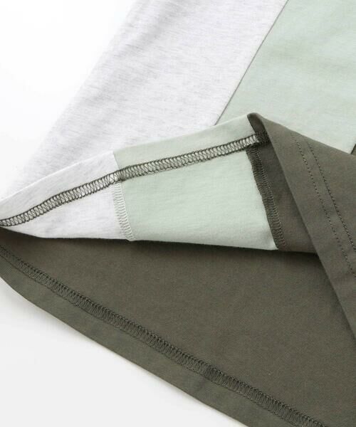 BeBe Petits Pois Vert / ベベ プチ ポワ ヴェール Tシャツ | 【店舗限定】配色切り替え天竺Tシャツ(95~160cm) | 詳細14