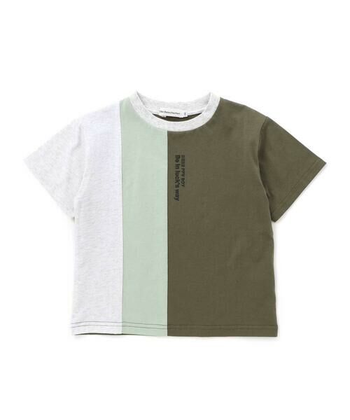 BeBe Petits Pois Vert / ベベ プチ ポワ ヴェール Tシャツ | 【店舗限定】配色切り替え天竺Tシャツ(95~160cm) | 詳細9