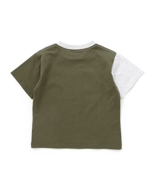 BeBe Petits Pois Vert / ベベ プチ ポワ ヴェール Tシャツ | 【店舗限定】配色切り替え天竺Tシャツ(95~160cm) | 詳細10