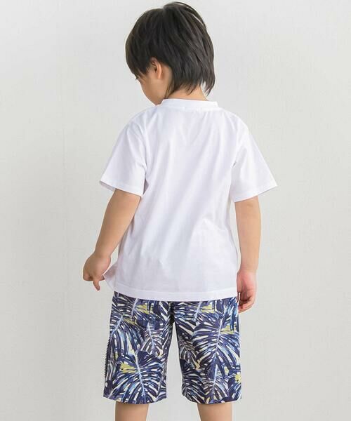 BeBe Petits Pois Vert / ベベ プチ ポワ ヴェール Tシャツ | 【店舗限定】フロッキープリントロゴ天竺Tシャツ(95~150cm) | 詳細2