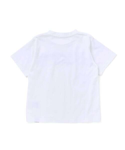 BeBe Petits Pois Vert / ベベ プチ ポワ ヴェール Tシャツ | 【店舗限定】フロッキープリントロゴ天竺Tシャツ(95~150cm) | 詳細5