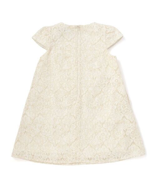 BeBe Petits Pois Vert / ベベ プチ ポワ ヴェール ミニ丈・ひざ丈ワンピース | フラワーレース刺しゅうワンピース(95~150cm) | 詳細5