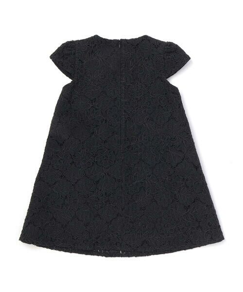 BeBe Petits Pois Vert / ベベ プチ ポワ ヴェール ミニ丈・ひざ丈ワンピース | フラワーレース刺しゅうワンピース(95~150cm) | 詳細17