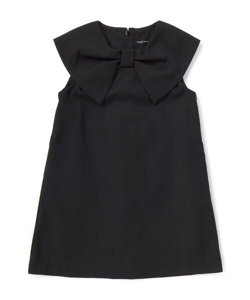 BeBe Petits Pois Vert / ベベ プチ ポワ ヴェール ミニ丈・ひざ丈ワンピース | フロントリボンタックジャンパースカート(95~160cm) | 詳細4