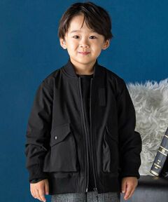 BeBe Petits Pois Vert / ベベ プチ ポワ ヴェール ブルゾン | ストレッチナイロンジップアップブルゾン(95~150cm)