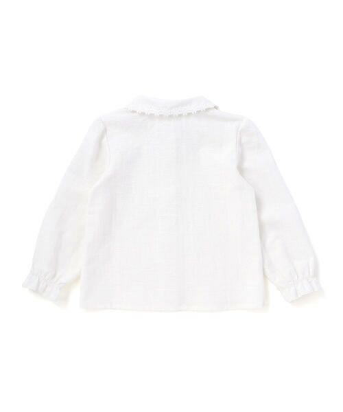 BeBe Petits Pois Vert / ベベ プチ ポワ ヴェール シャツ・ブラウス | フラワージャガードブラウス(95~140cm) | 詳細5