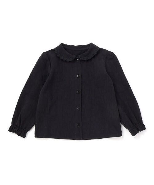 BeBe Petits Pois Vert / ベベ プチ ポワ ヴェール シャツ・ブラウス | フラワージャガードブラウス(95~140cm) | 詳細12