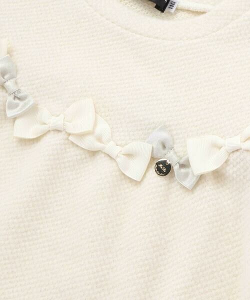 BeBe Petits Pois Vert / ベベ プチ ポワ ヴェール スウェット | リボンニットポンチトップス(95~160cm) | 詳細8
