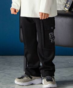 BeBe Petits Pois Vert / ベベ プチ ポワ ヴェール カーゴパンツ | ストレッチポンチカーゴロングパンツ(95~160cm)