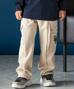 BeBe Petits Pois Vert / ベベ プチ ポワ ヴェール カーゴパンツ | ストレッチポンチカーゴロングパンツ(95~160cm)