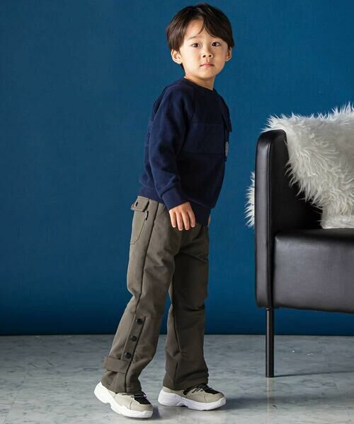 BeBe Petits Pois Vert / ベベ プチ ポワ ヴェール その他パンツ | ベルトポイントロングパンツ(95~150cm) | 詳細7