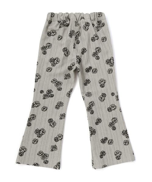 BeBe Petits Pois Vert / ベベ プチ ポワ ヴェール その他パンツ | ローズストライプフレアロングパンツ(95~150cm) | 詳細15