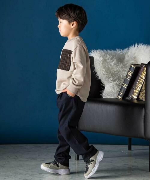 BeBe Petits Pois Vert / ベベ プチ ポワ ヴェール その他パンツ | 杢起毛ロングパンツ(95~160cm) | 詳細3