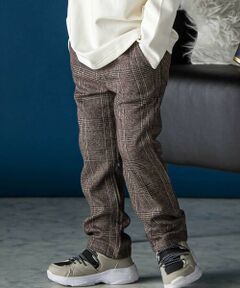 BeBe Petits Pois Vert / ベベ プチ ポワ ヴェール その他パンツ | クラシカルチェックロングパンツ(95~150cm)