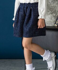 BeBe Petits Pois Vert / ベベ プチ ポワ ヴェール その他パンツ | ラメツイードキュロット(95~160cm)