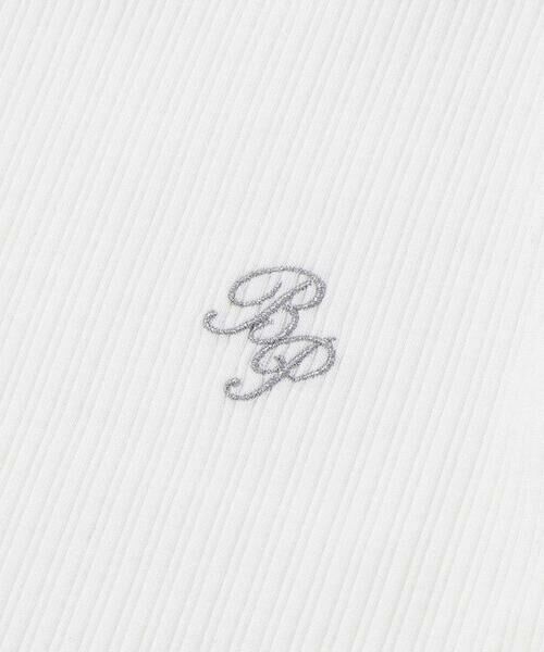 BeBe Petits Pois Vert / ベベ プチ ポワ ヴェール Tシャツ | パールフリルリブ長袖トップス(95~150cm) | 詳細5
