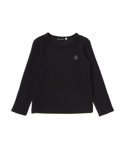 BeBe Petits Pois Vert / ベベ プチ ポワ ヴェール Tシャツ | パールフリルリブ長袖トップス(95~150cm) | 詳細11