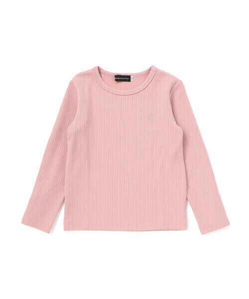 BeBe Petits Pois Vert / ベベ プチ ポワ ヴェール Tシャツ | パールフリルリブ長袖トップス(95~150cm) | 詳細15