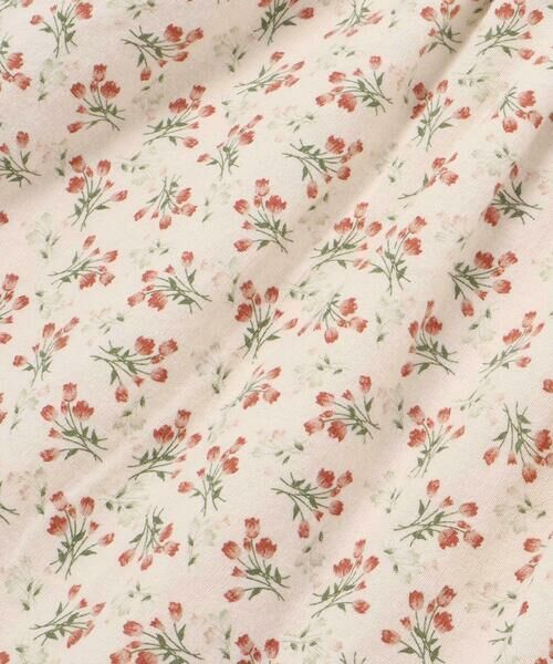 BeBe Petits Pois Vert / ベベ プチ ポワ ヴェール ミニ丈・ひざ丈ワンピース | 【店舗限定】リブ+ネル花柄ドッキング長袖ワンピース(95~150cm) | 詳細16