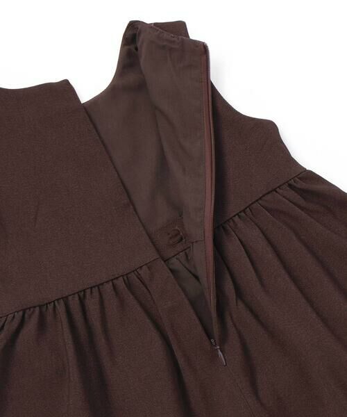 BeBe Petits Pois Vert / ベベ プチ ポワ ヴェール ドレス | 【店舗限定】編み込みリボンジャンパースカート(95~160cm) | 詳細9