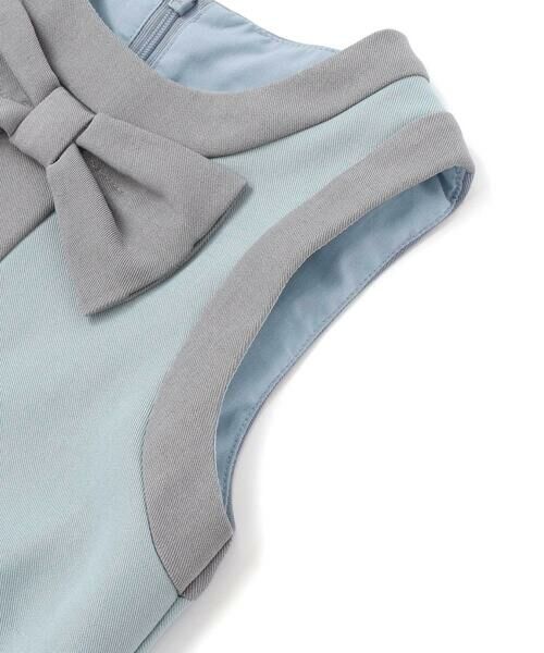 BeBe Petits Pois Vert / ベベ プチ ポワ ヴェール ドレス | 【店舗限定】配色リボンジャンパースカート(95~150cm) | 詳細8