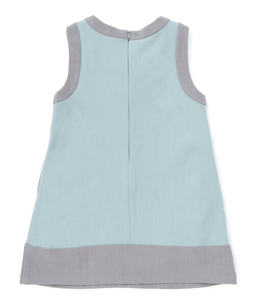 BeBe Petits Pois Vert / ベベ プチ ポワ ヴェール ドレス | 【店舗限定】配色リボンジャンパースカート(95~150cm) | 詳細6