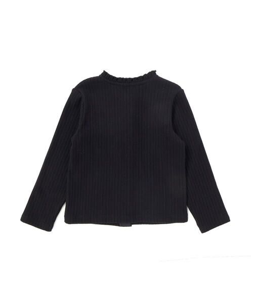 BeBe Petits Pois Vert / ベベ プチ ポワ ヴェール カーディガン・ボレロ | 【店舗限定】リボンリブニットカーディガン(95~150cm) | 詳細4